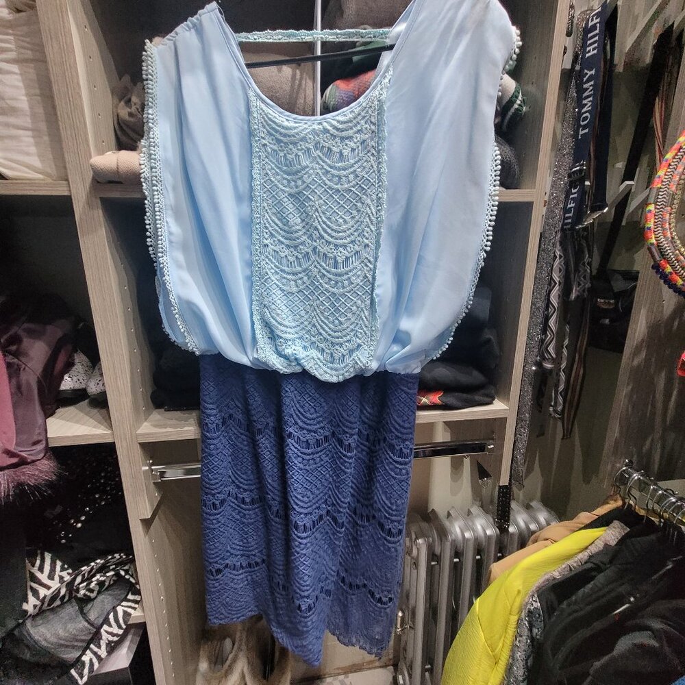 Francesca's Collections- Dress Dress Blue on Blue